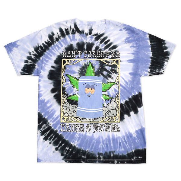 South Park Towelie Don't Forget to Bring a Towel Tie-Dye T-Shirt