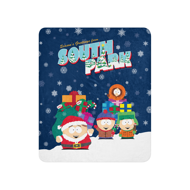 South Park Weihnachtsgrüße Sherpa-Decke