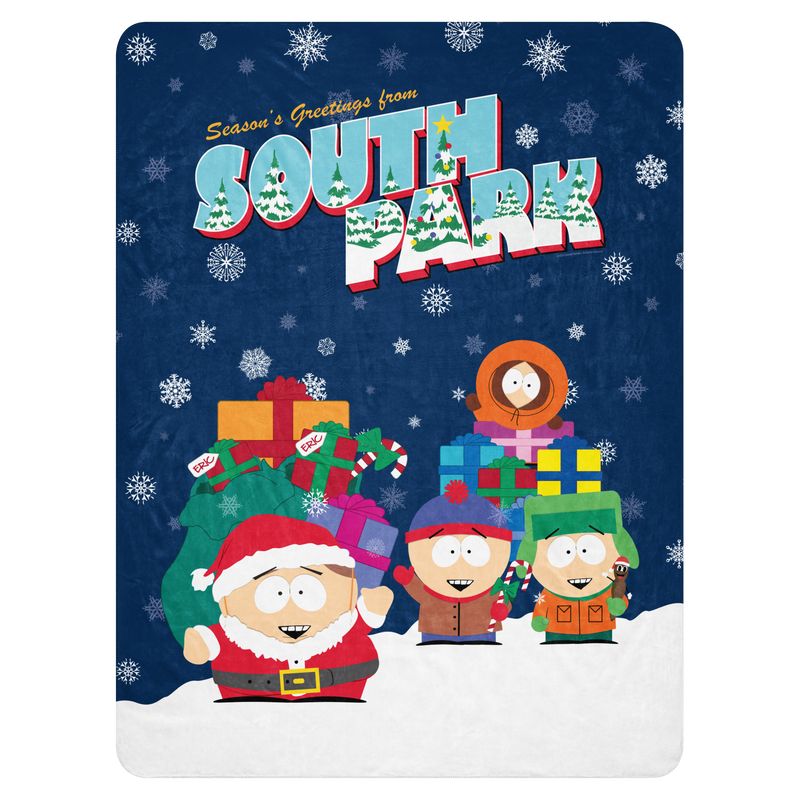 South Park Weihnachtsgrüße Sherpa-Decke