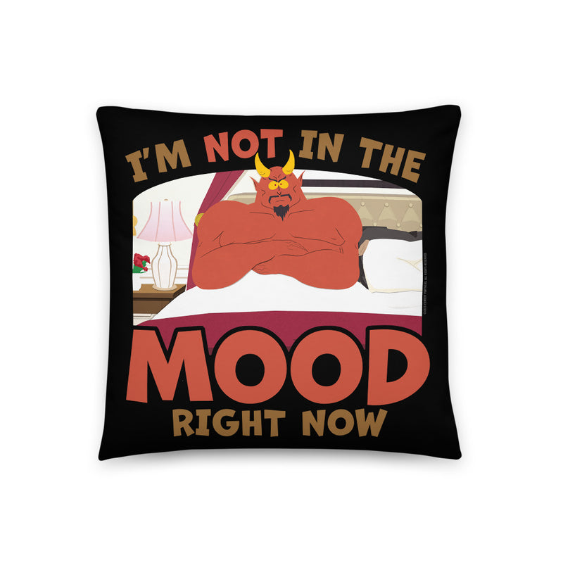 South Park Satan I'm Not In The Mood Throw Pillow