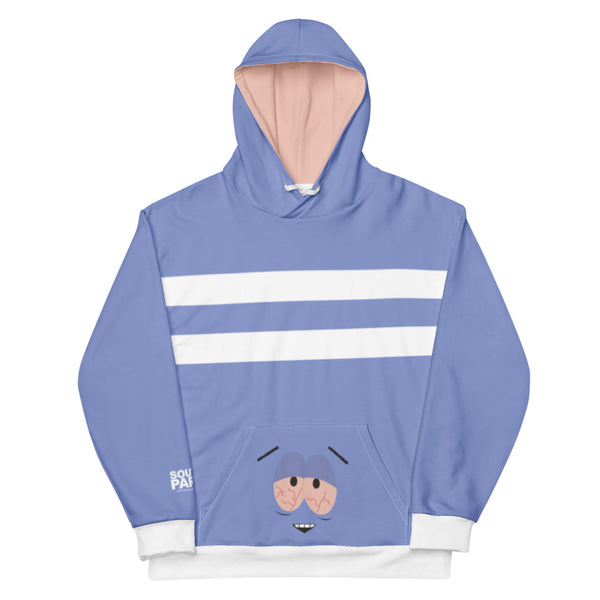 South Park Towelie Color Block Unisex Hooded Sweatshirt White