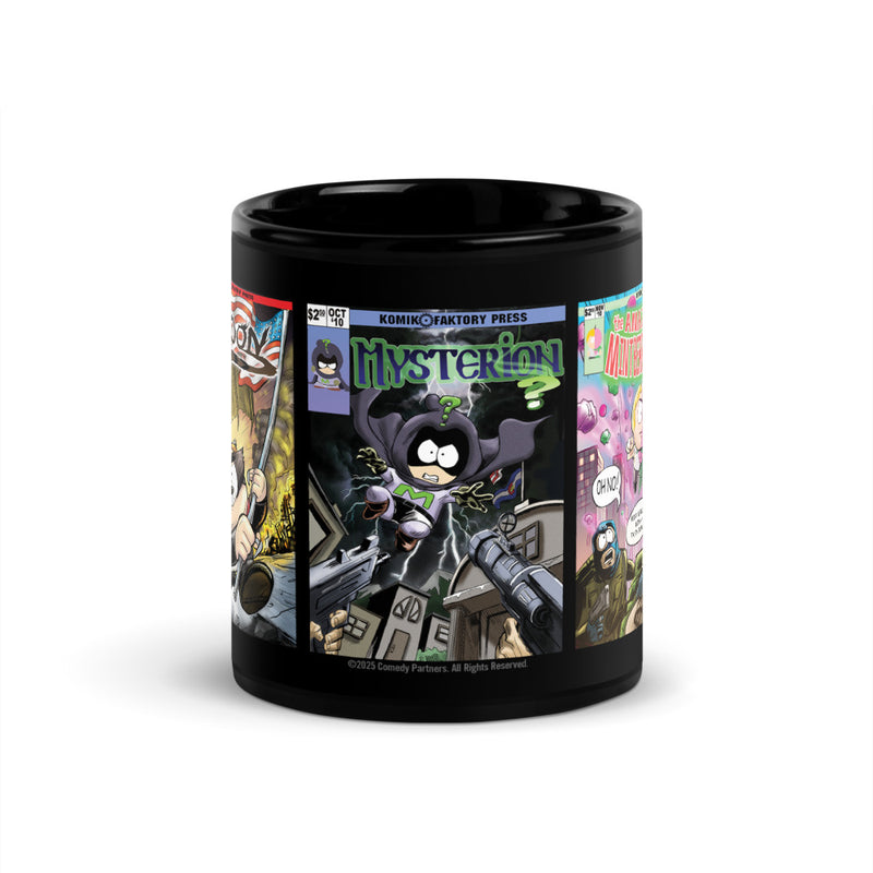 South Park Comic Book Black Glossy Mug