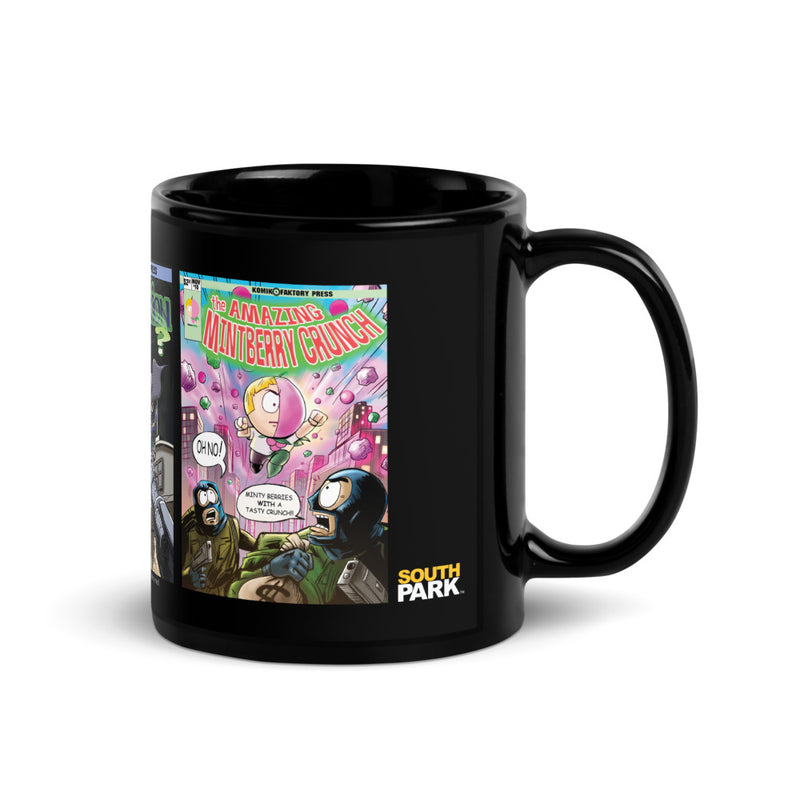 South Park Comic Book Black Glossy Mug