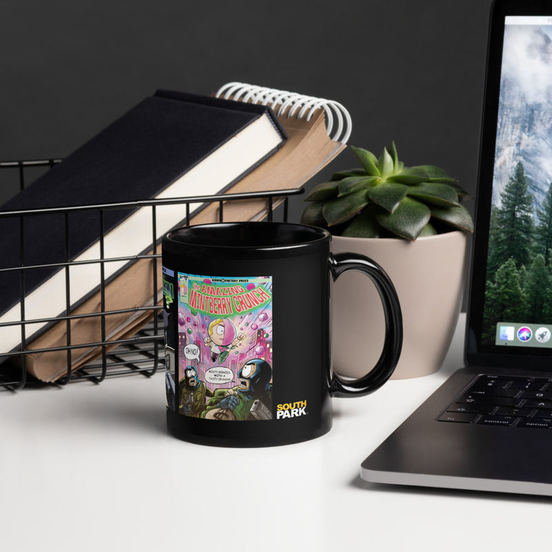South Park Comic Book Black Glossy Mug