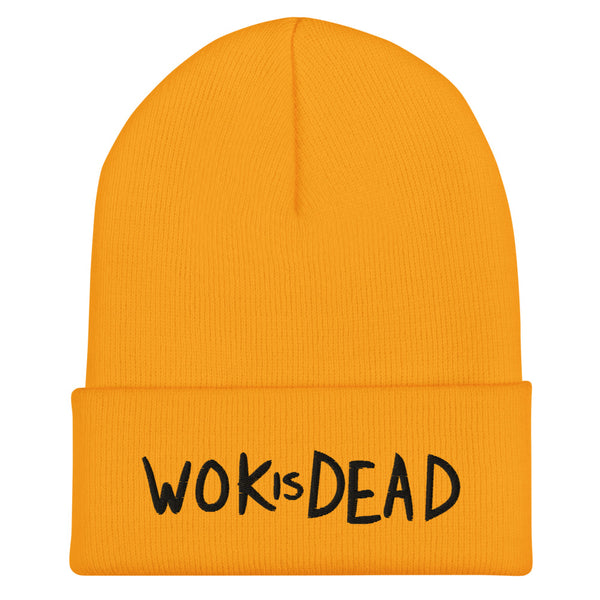 South Park WOK Is Dead Embroidered Beanie Gold