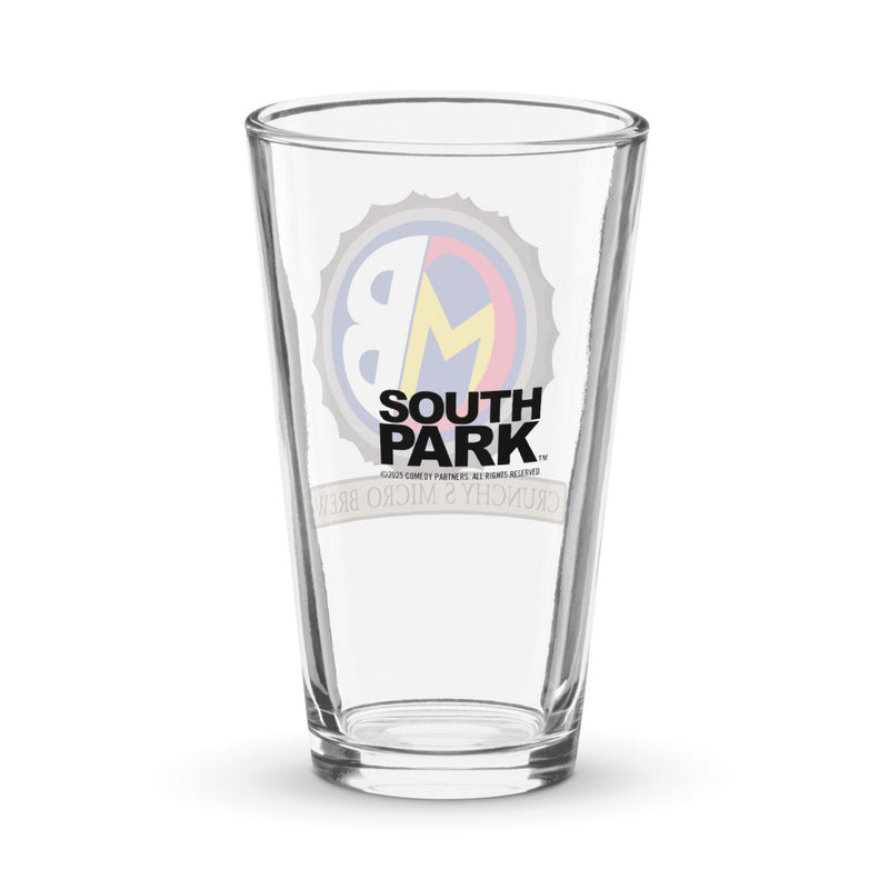 South Park Crunchy's Micro Brew Shaker Pint Glass