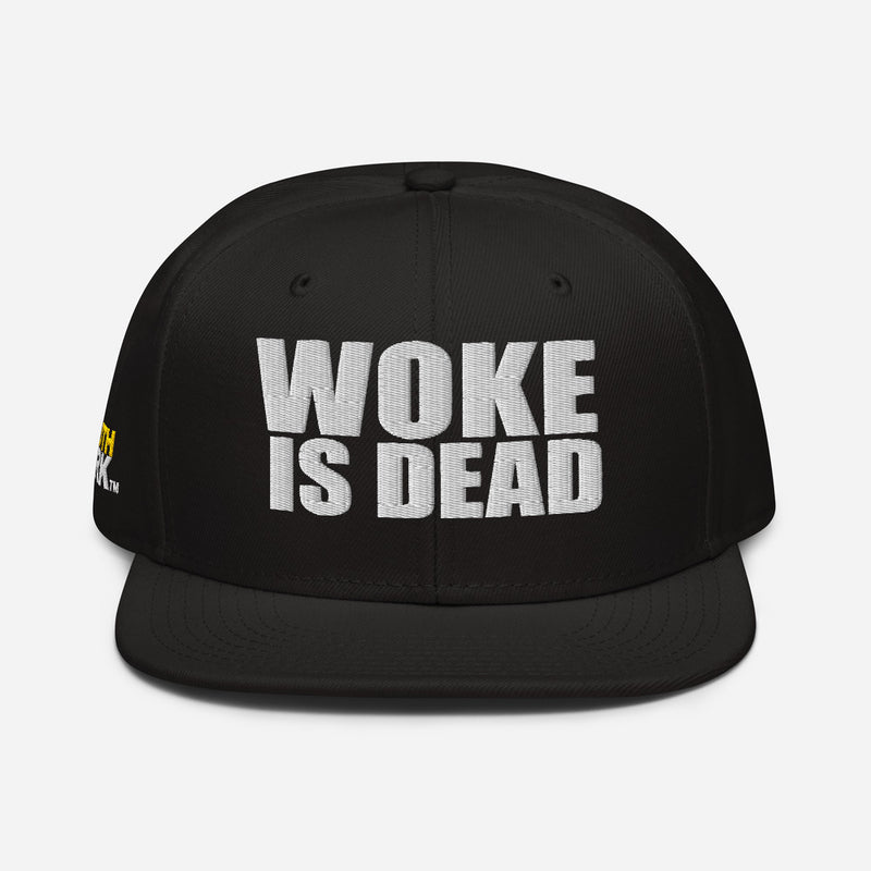 South Park Woke Is Dead Embroidered Snapback Hat Black