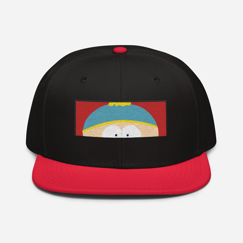 South Park Cartman Face Embroidered Snapback Hat