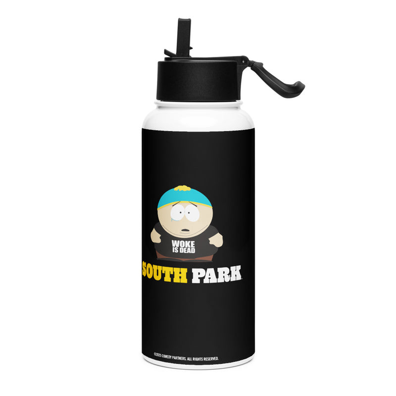South Park Woke Is Dead Stainless Steel Water Bottle with a Straw Lid