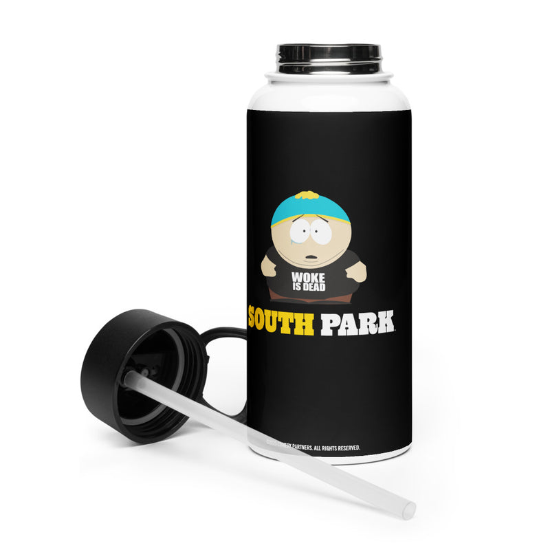 South Park Woke Is Dead Stainless Steel Water Bottle with a Straw Lid