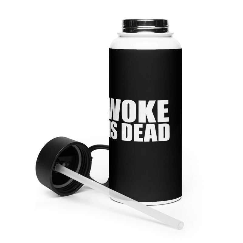 South Park Woke Is Dead Stainless Steel Water Bottle with a Straw Lid