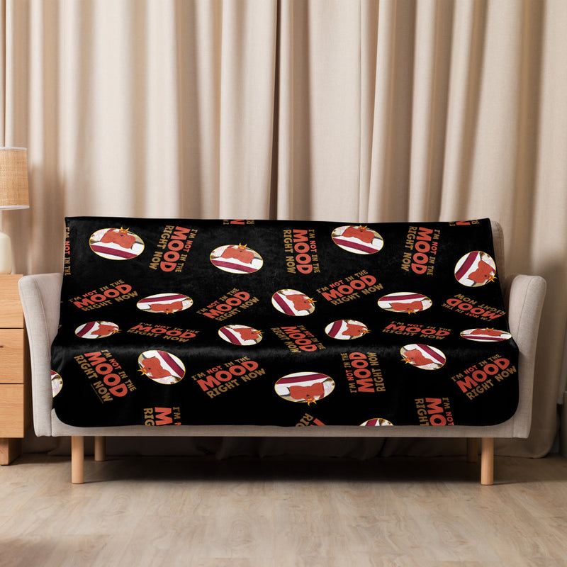 South Park Satan I'm Not In The Mood Premium Sherpa Blanket