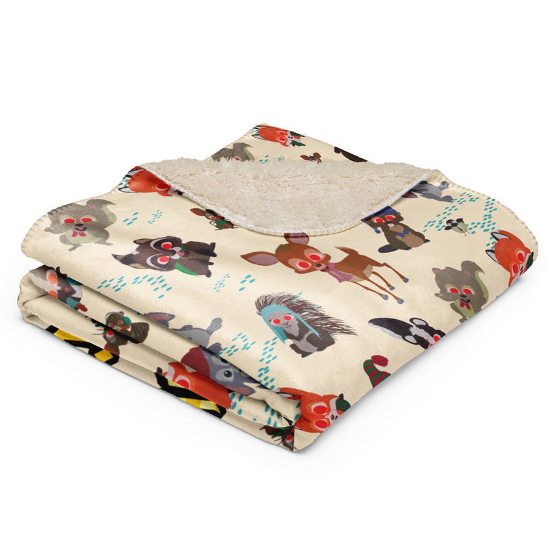 South Park Sherpa Blanket Woodland Critter