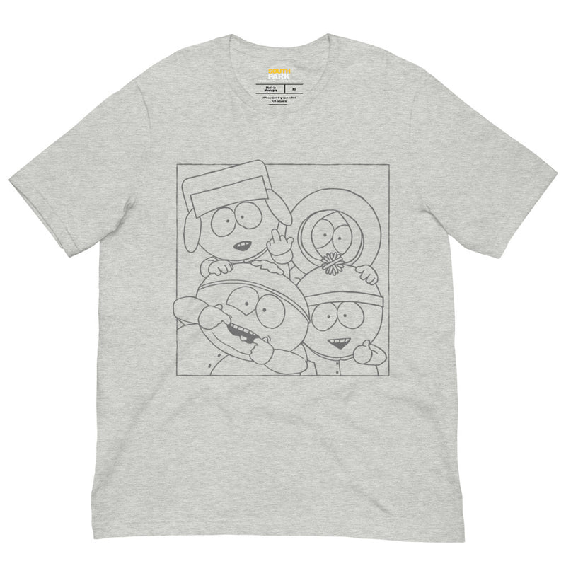 South Park Boys Outline Unisex T-Shirt