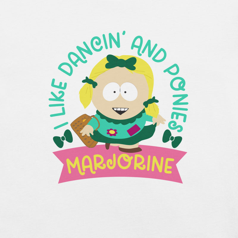 South Park Marjorine I Like Dancin' & Ponies Unisex T-Shirt White