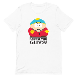 South Park 8-Bit Cartman Screw You Guys Kurzarm-T-Shirt für Erwachsene