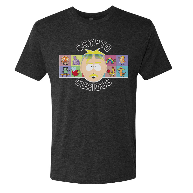 South Park Butters Crypto Curious Adult Tri-Blend T-Shirt