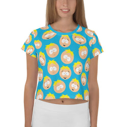 South Park Butters Gesichter Crop T-Shirt für Frauen