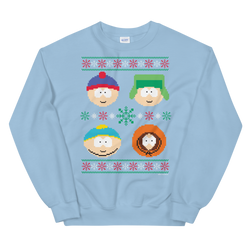 South Park Charakter-Ferien-Fleece-Sweatshirt mit Rundhalsausschnitt