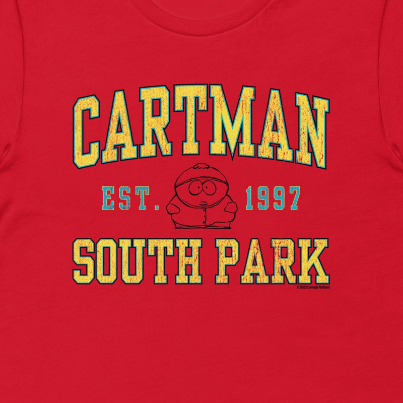 South Park Cartman Collegiate T-Shirt mit kurzen Ärmeln für Erwachsene