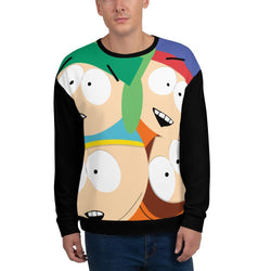 South Park Character All-Over-Print-Sweatshirt für Erwachsene