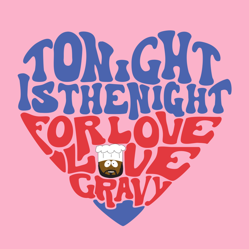 South Park Chef Love Gravy Greeting Card