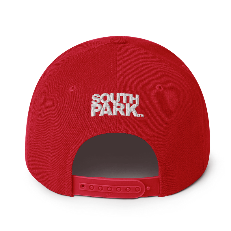 South Park Cartman Embroidered Flat Bill Hat
