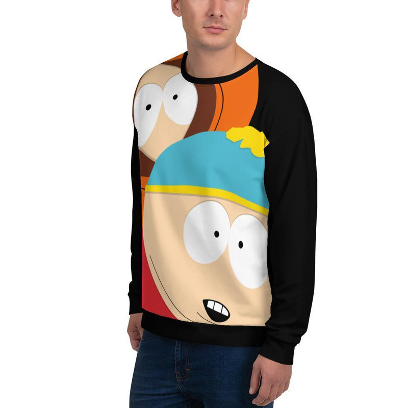 South Park Cartman & Kenny Adult All-Over Print Sweatshirt
