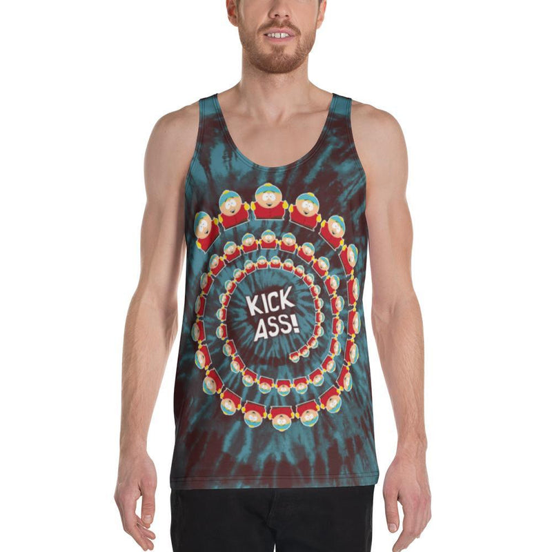 South Park Cartman Tie-Dye Adult All-Over Print Tank Top