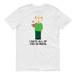 South Park Mr. Garrison "I Hate All Of You" T-Shirt für Erwachsene
