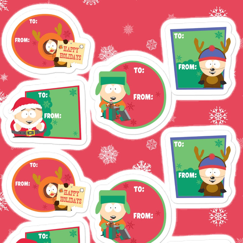 South Park Aufkleberbogen für Weihnachtsgeschenke