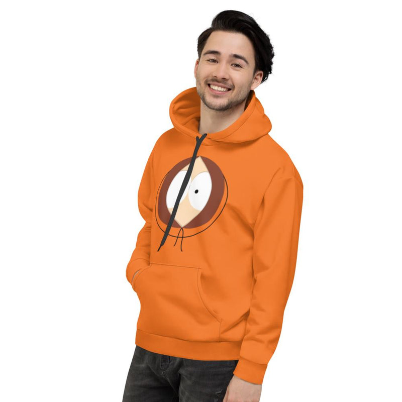 South Park Kenny Big Face All-Over Print Adult Hooded Sweatshirt