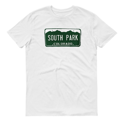 South Park Nummernschild T-Shirt für Erwachsene mit kurzen Ärmeln