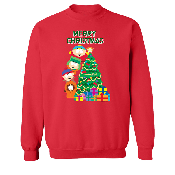 South Park Frohe Weihnachten Urlaub Fleece Crewneck Sweatshirt