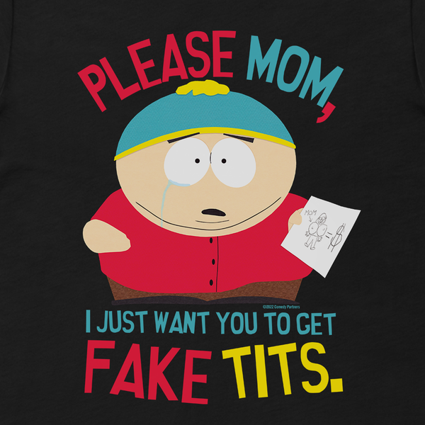 South Park Cartman Please Mom Adult Short Sleeve T-Shirt