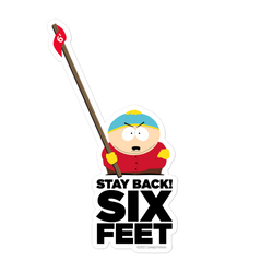 South Park Cartman "Stay Back" gestanzter Aufkleber