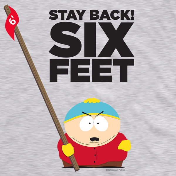 South Park Cartman Stay Back Fleece Sweatshirt mit Kapuze
