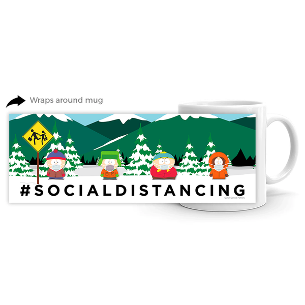 South Park Social Distancing White Mug