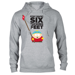South Park Cartman Six Feet Back Fleece Hooded Sweatshirt