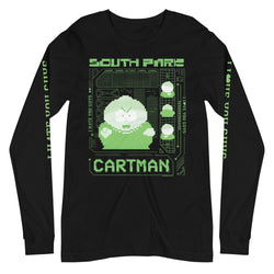 South Park Cartman Pixel Art Langarm-T-Shirt