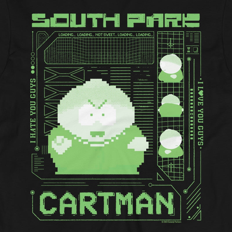 South Park Cartman Pixel Art Langarm T-Shirt