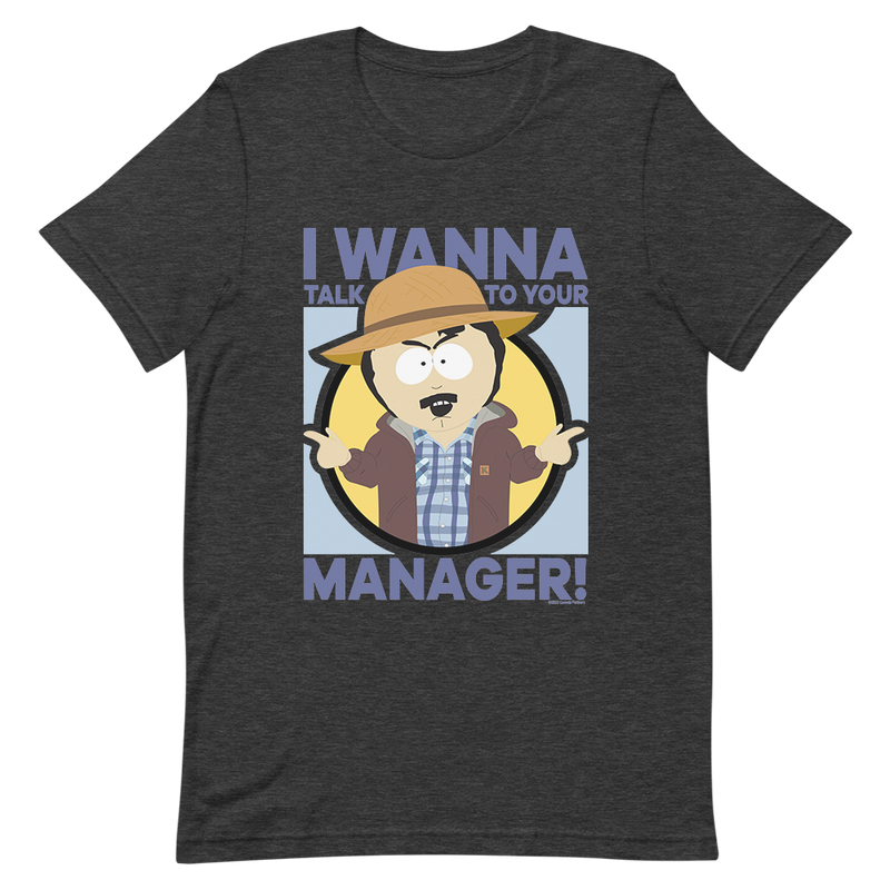South Park Randy Talk to Your Manager Adult Short Sleeve T-Shirt