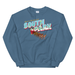 South Park Weihnachtsgrüße Urlaub Fleece Crewneck Sweatshirt