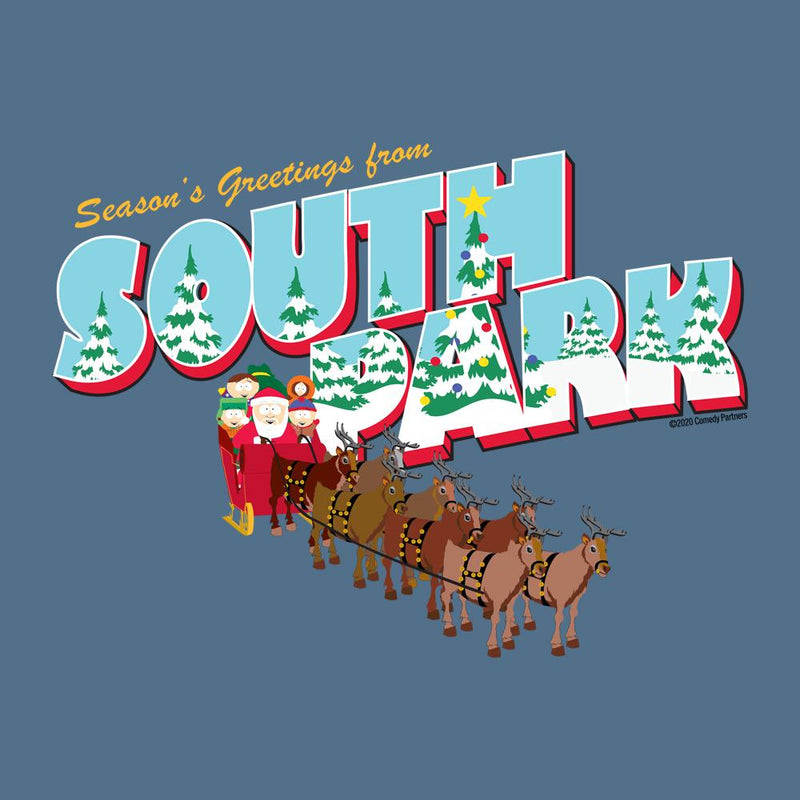 South Park Weihnachtsgrüße Urlaub Fleece Crewneck Sweatshirt