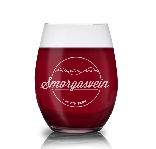 South Park Smorgasvein Laser Engraved Stemless Wine Glass