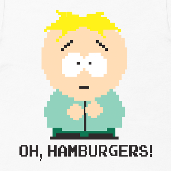 South Park Butters Oh Hamburgers Adult Short Sleeve T-Shirt