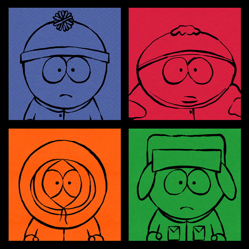 South Park Character Grid Premium Gürteltasche