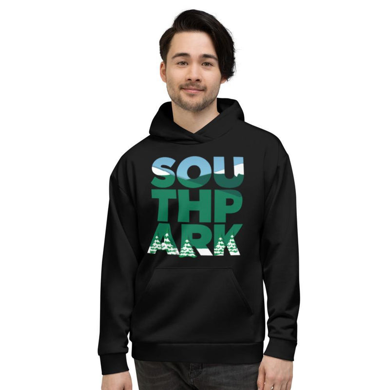 South Park Logo All-Over Print Sweatshirt mit Kapuze für Erwachsene