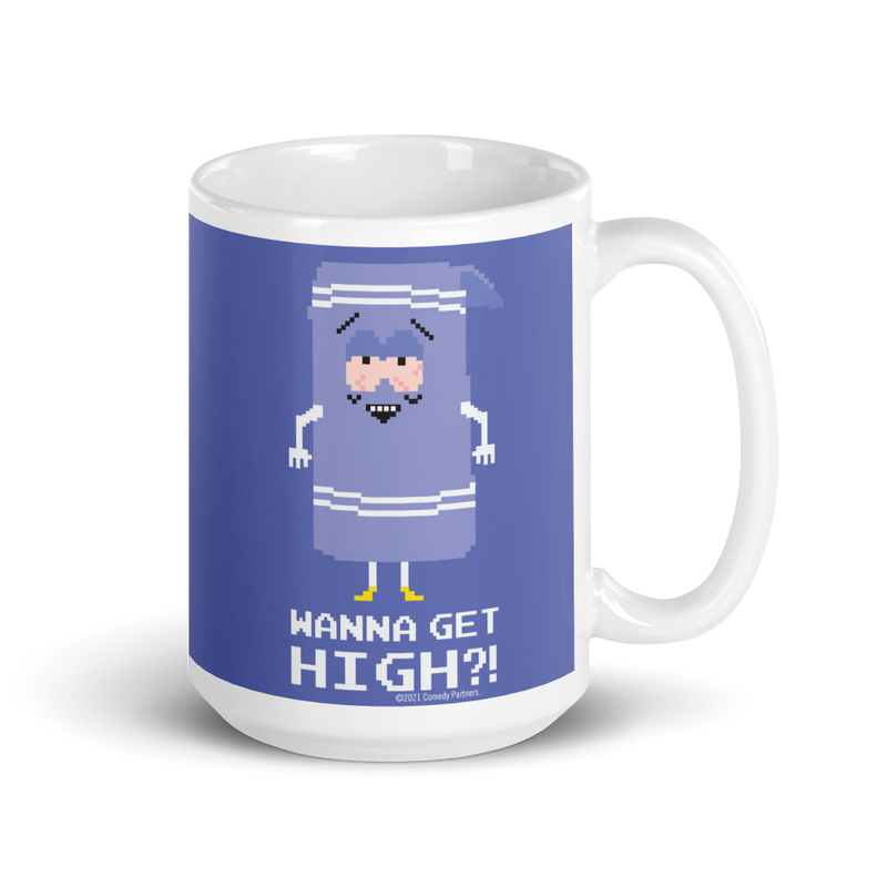 South Park Towelie Wanna Get High White Mug