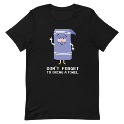South Park 8-Bit Towelie T-Shirt für Erwachsene mit der Aufschrift :" Bring a Towel"